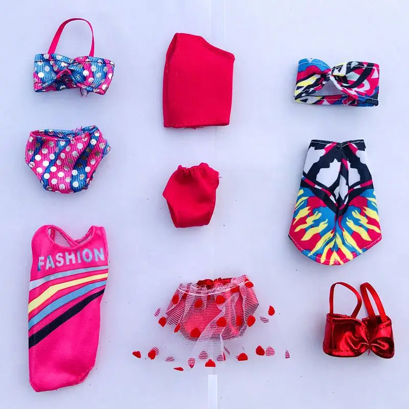 Kawaii летние игрушки 6 стилей/лот купальники Костюмы Одежда 30 см наряд платье