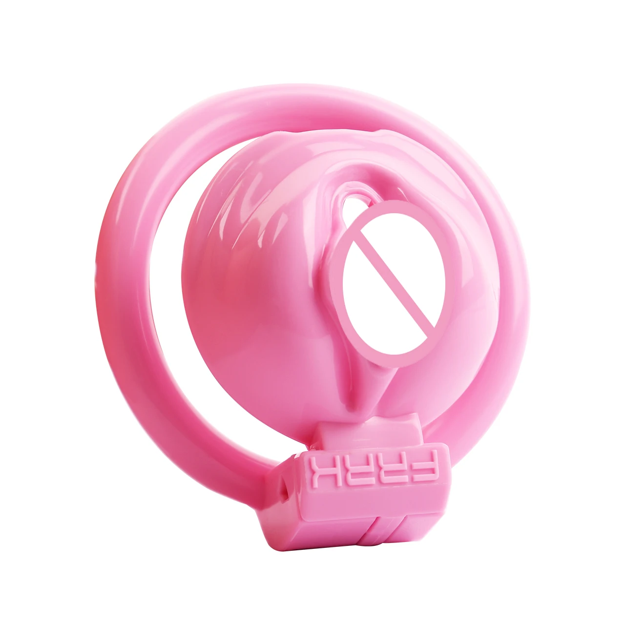 FRRK розовый пояс верности из АБС-пластика с 4 кольцами на пенис Пояс БДСМ ремень