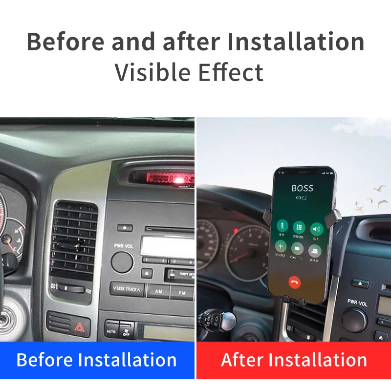 Для 2003-2009 Toyota Land Cruiser Prado 120 Lc120 Fj150 автомобильный держатель телефона Аксессуары для