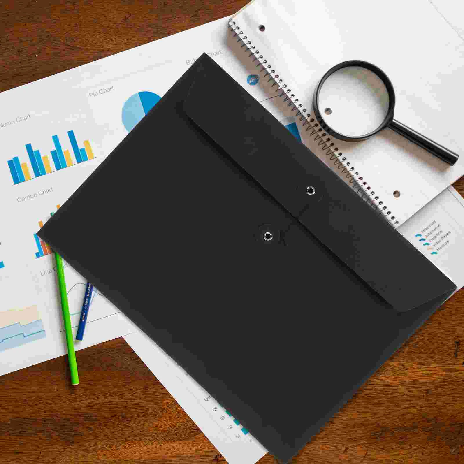 5 шт. зажимы для переплета сумка из крафт-бумаги органайзер документов квитанции