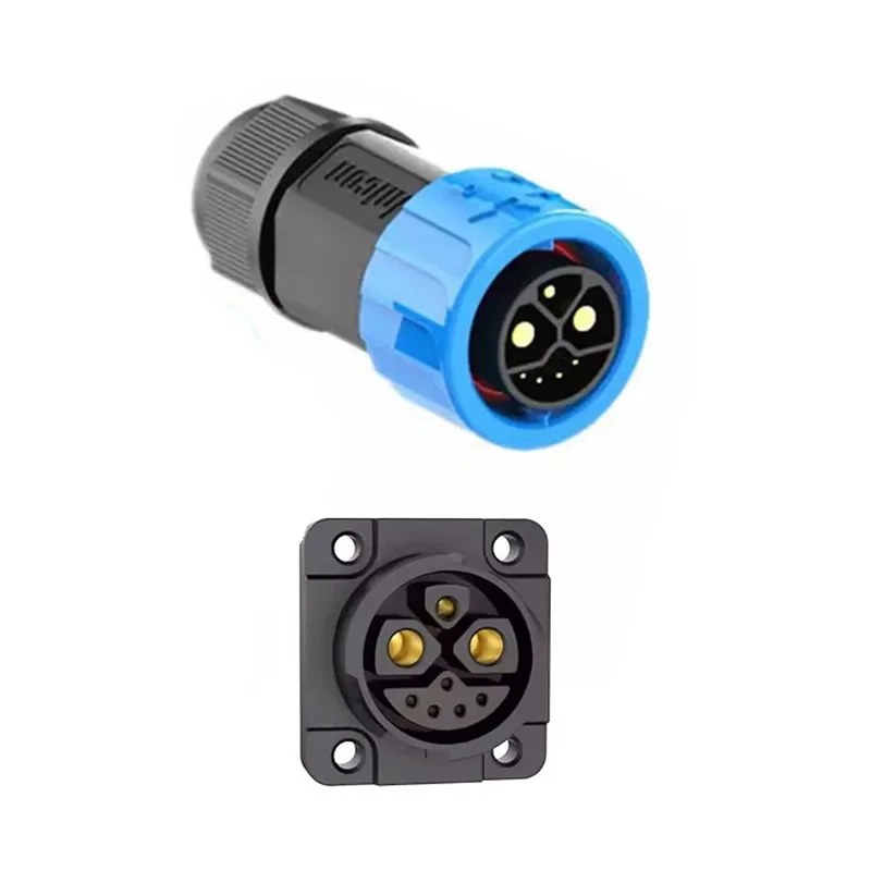 50A M23 Разъем для аккумулятора, разъем для зарядного устройства для мотоцикла, 2 + 1 + 5, мужской и женский IP67, энергетический литиевый порт для зарядки электрического велосипеда