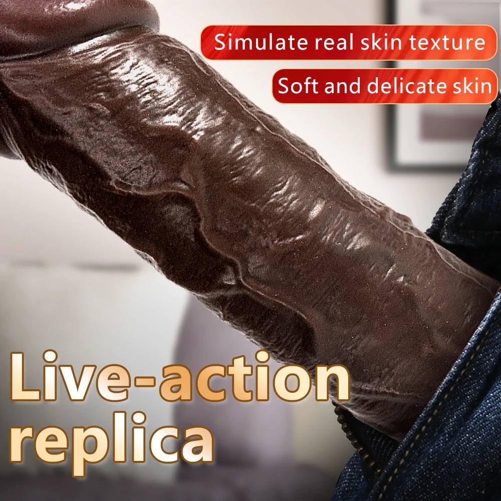 Черный фаллоимитатор инструмент для женщин игрушки взрослых огромные женские