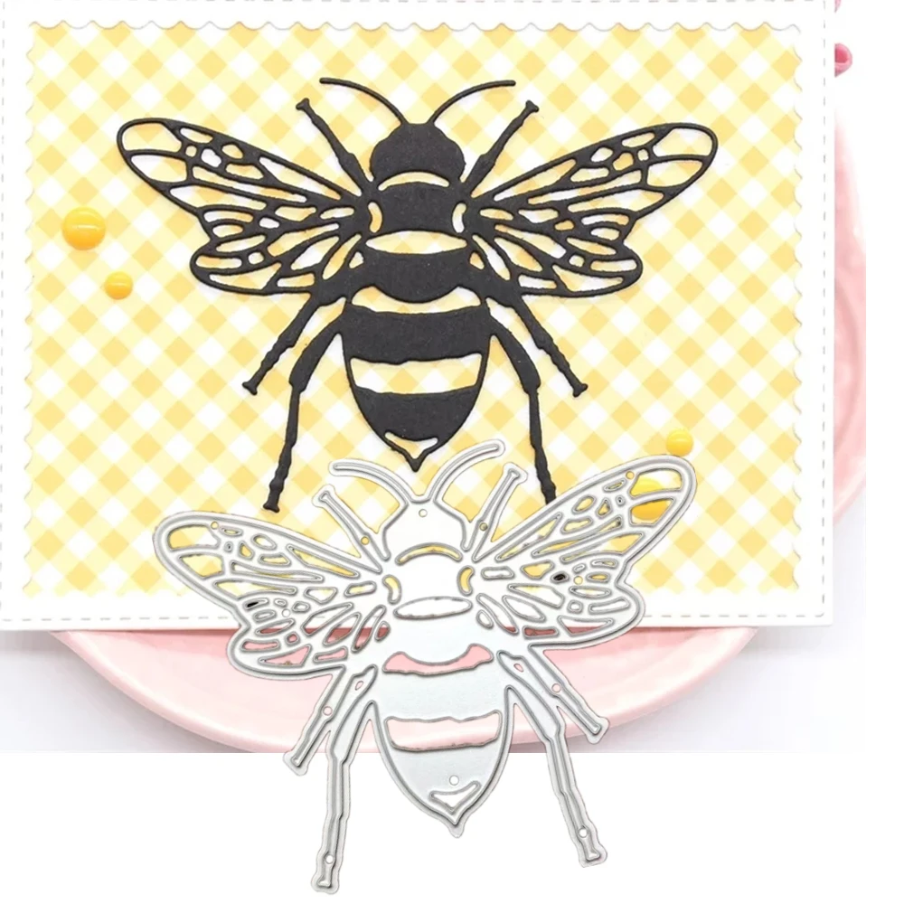 

Металлические Вырубные штампы в виде пчелы для рукоделия скрапбукинга Новые поступления 2022 трафарет альбом штампы ремесла тиснение искусс...
