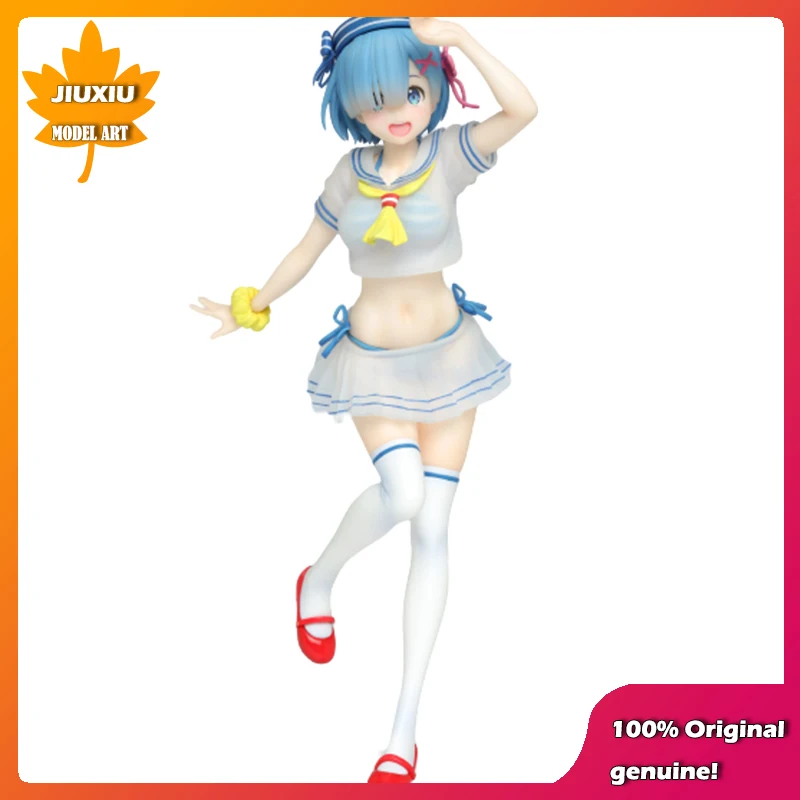 

TAITO Precious Original:Re:Zero REM Sailor suit VER.23cm PVC Action Figure Anime Figure Model Toys Figure Collection Doll Gift