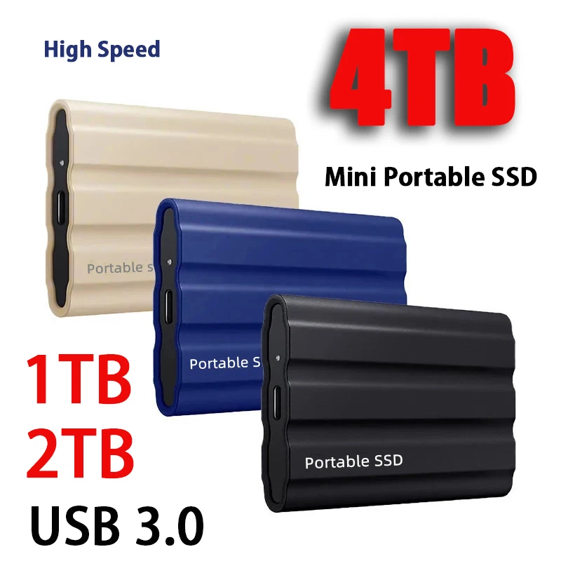 

External Hard Drives Portable SSD 500GB 4TB 8TB 16TB Solid State Drive USB3.0 Data Storage Devices Discks for PC Desktop Laptop