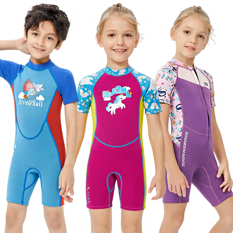 

Детский Гидрокостюм в стиле короти. Неопреновый купальник 2,5 мм, 124 грубой 124, детский пляжный костюм для серфинга и дайвинга. Подводная ванна...