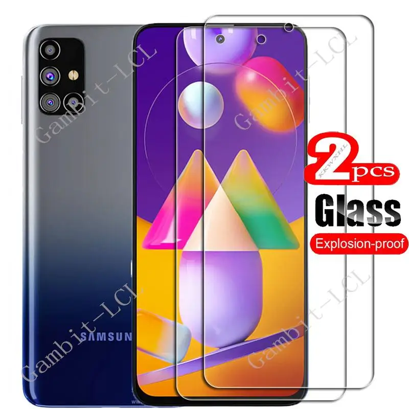 Закаленное защитное стекло для Samsung Galaxy M31s 6,5 дюйма, 2 шт.