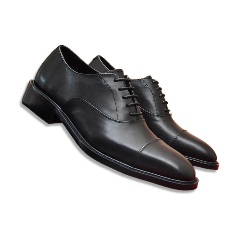 

Eioupi New Arrival Classic Real Full Grain Leather Cowhide Lining Men's Business Black Dress Shoes