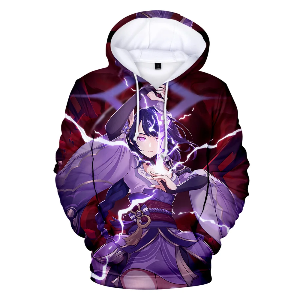 

Hot Game Genshin Impact Raiden Shogun 3D Print Children's Hoodies Boy Girls Sweatshirts Oversized Pullover Fashion Kids Clothing