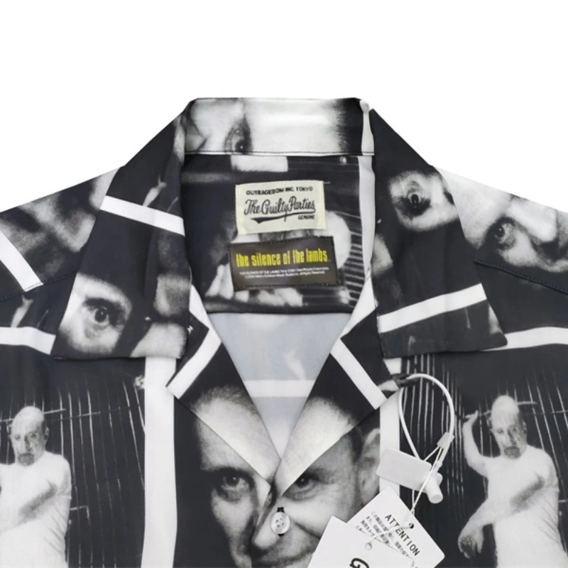Рубашка WACKO MARIA уличная винтажная рубашка с полным принтом коротким рукавом