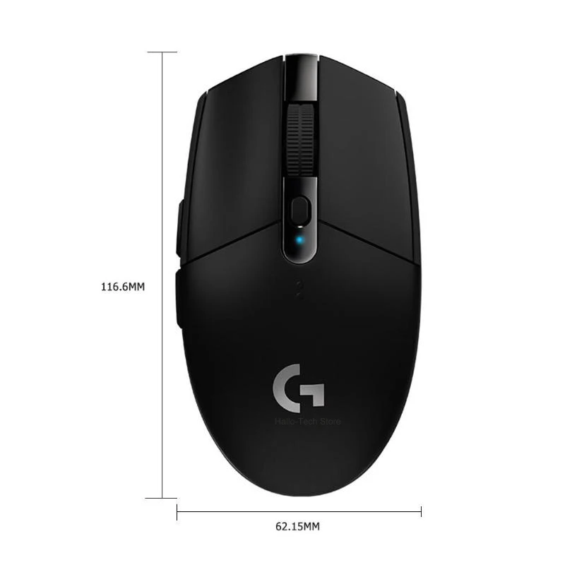 

Logitech G304 Wireless Mouse 6 Programmable Buttons USB Wireless Mouse HERO Sensor 12000DPI Adjustable Gaming Optical Mice Logi