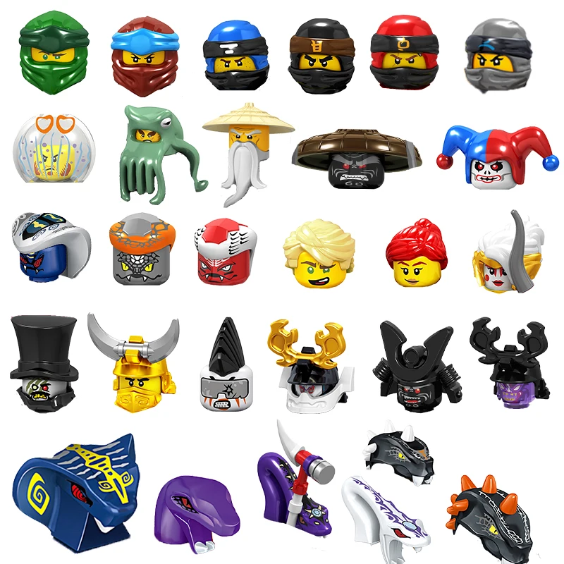 

150+Styles Figures Ninja Samurai Snake Skull Soldier Anime Nya Lloyd Kai Garmadon Bricks Kids Toys Building Blocks For Children