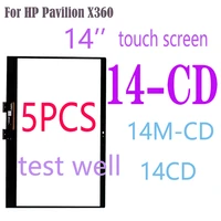 5pcs 14 touch digitizer for hp pavilion x360 14 cd 14cd 14 cd series laptops touch screen digitizer 14m cd replacement panel