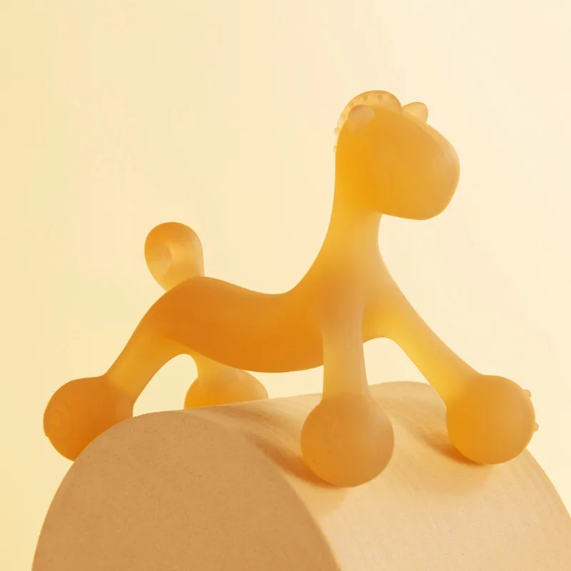 

1 шт., Детские Прорезыватели, силиконовая игрушка, BPA бесплатно, мультяшная лошадка для кормления, прорезыватель, подарки для здоровья ребенк...