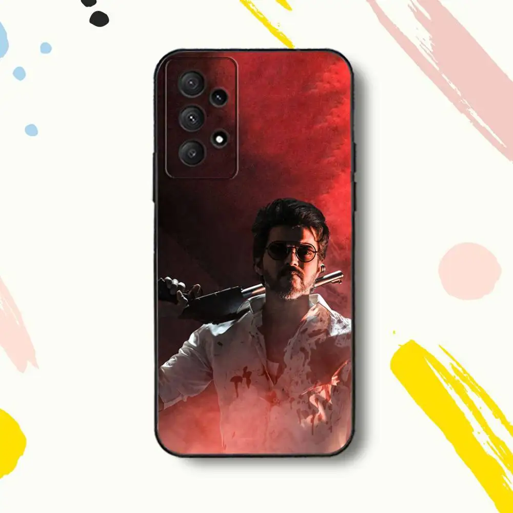 Фото Чехол для телефона T-Thalapathy Singer VijayS для Samsung Galaxy A 80,72,73,91,53,22,51,52,5G,Plus,J,Note Soft Black Cover №5