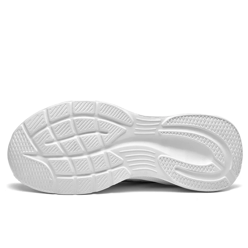 Casual Light-weight Men Running Shoes Fashion Lace-up Non-slip Comfortable Mesh Breathable Men's Sneakers