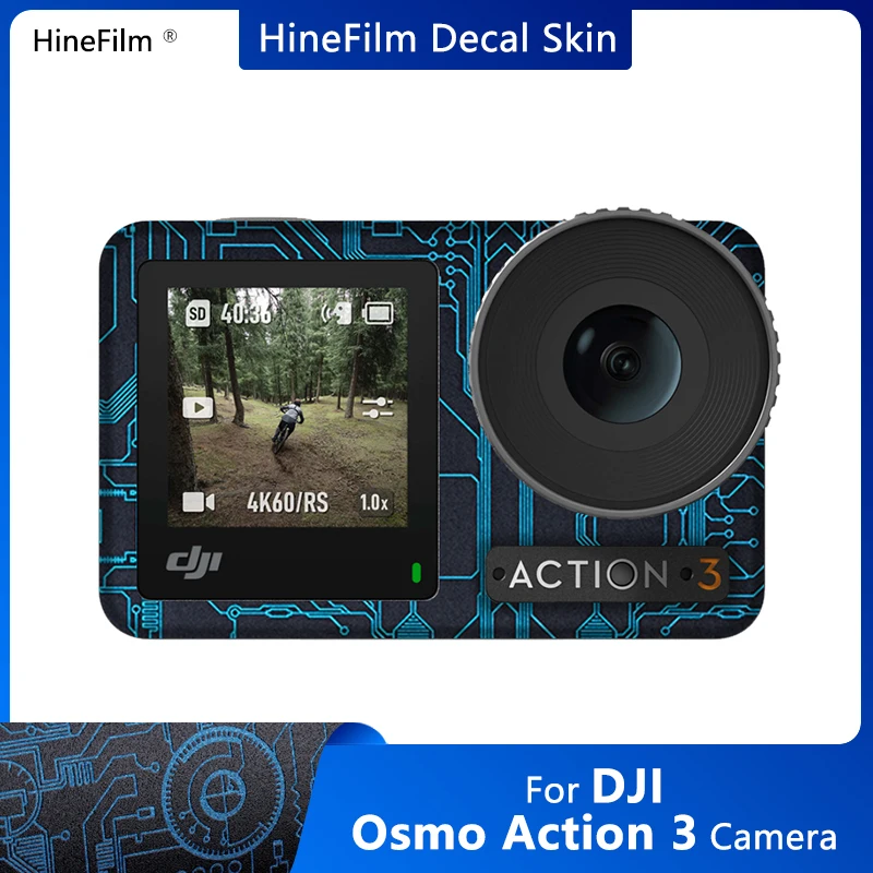 Купи Osmo Action 3 Camera Decal Skin Wrap Cover for DJI Osmo Action 3 Action Camera Premium Sticker Protective Film Anti-Scratch Skin за 945 рублей в магазине AliExpress