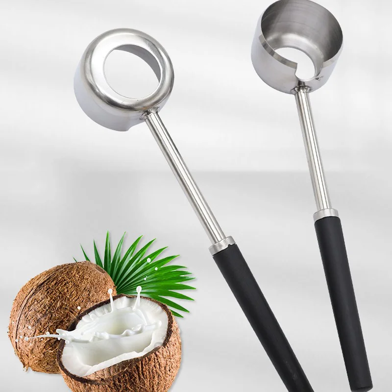 Ручной кокосовый инструмент из нержавеющей стали магазин фруктов зеленый