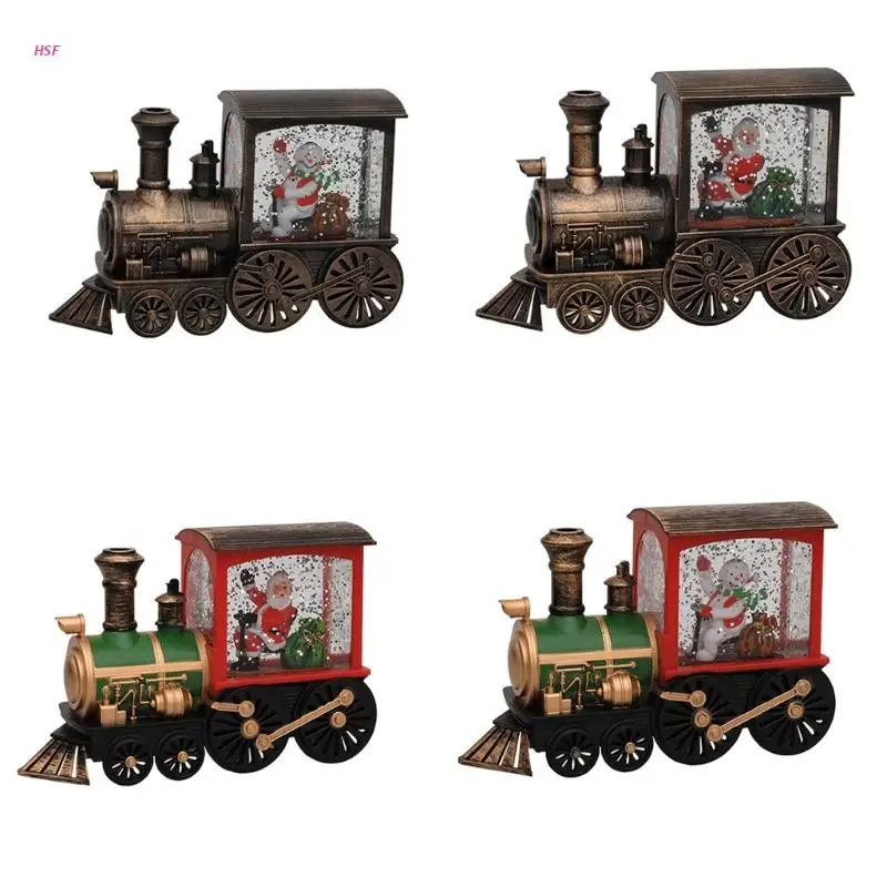 

Рождественские светящиеся украшения для поезда с подсветкой, рождественские украшения