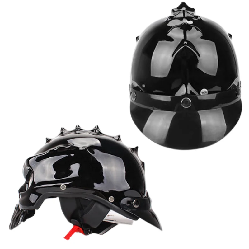 Мотоциклетный шлем в стиле ретро Модный 3C горошек форме черепа для мужчин и