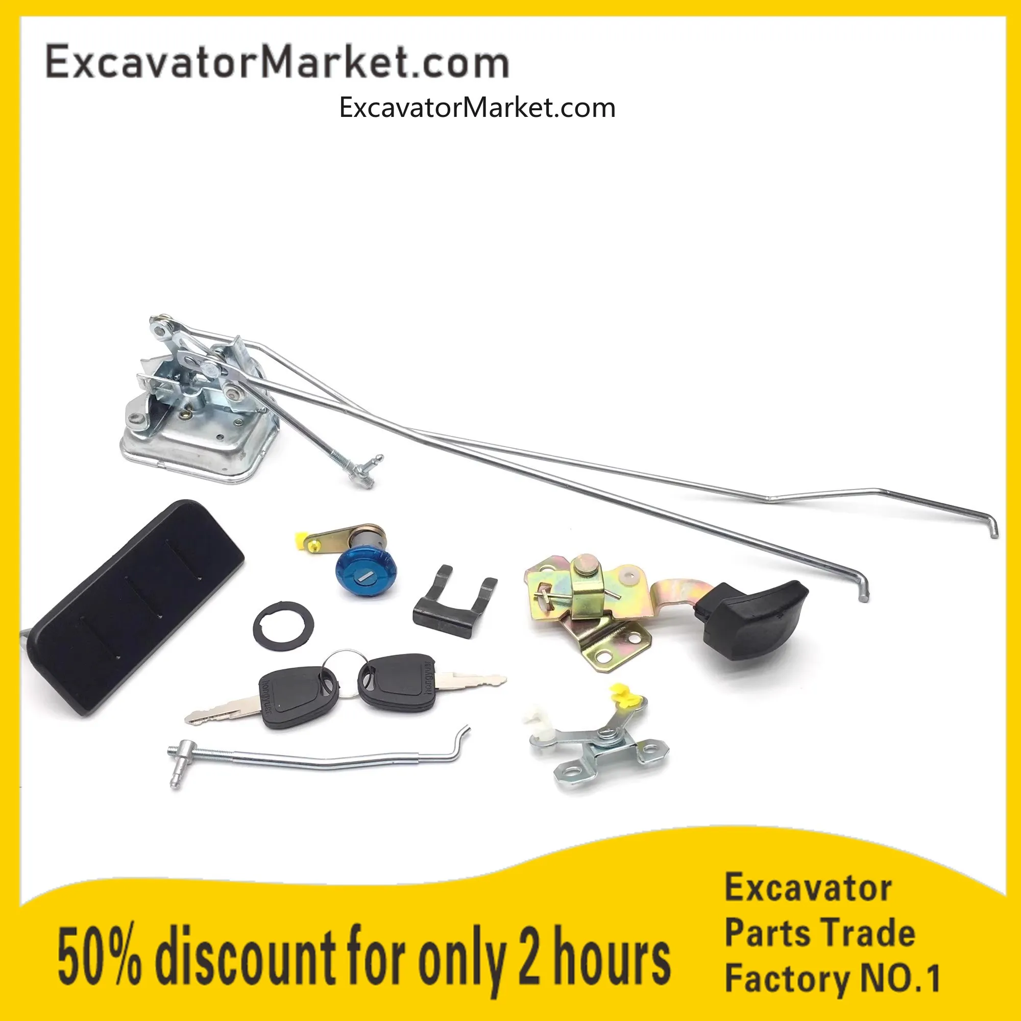 Заводская цена дверной замок экскаватора DX150 DX220 DX260 DX300 DX120 замки запасные части