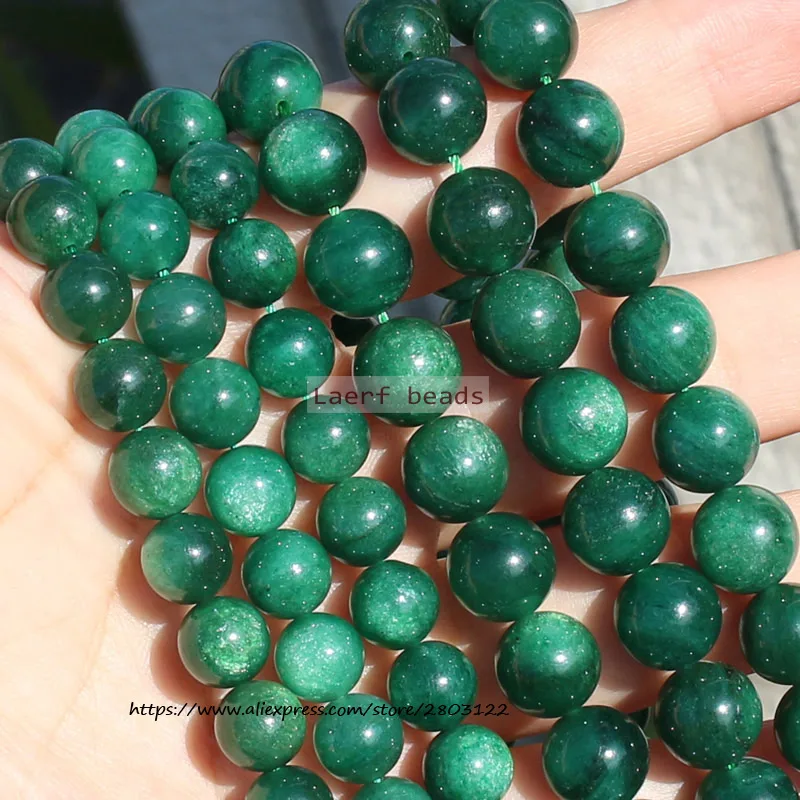

A+ 100% Natural Green Emerald Stone Loose Beads Gem-Stone 15inch,100% Natural Guarantee, For DIY Jewelry Making !