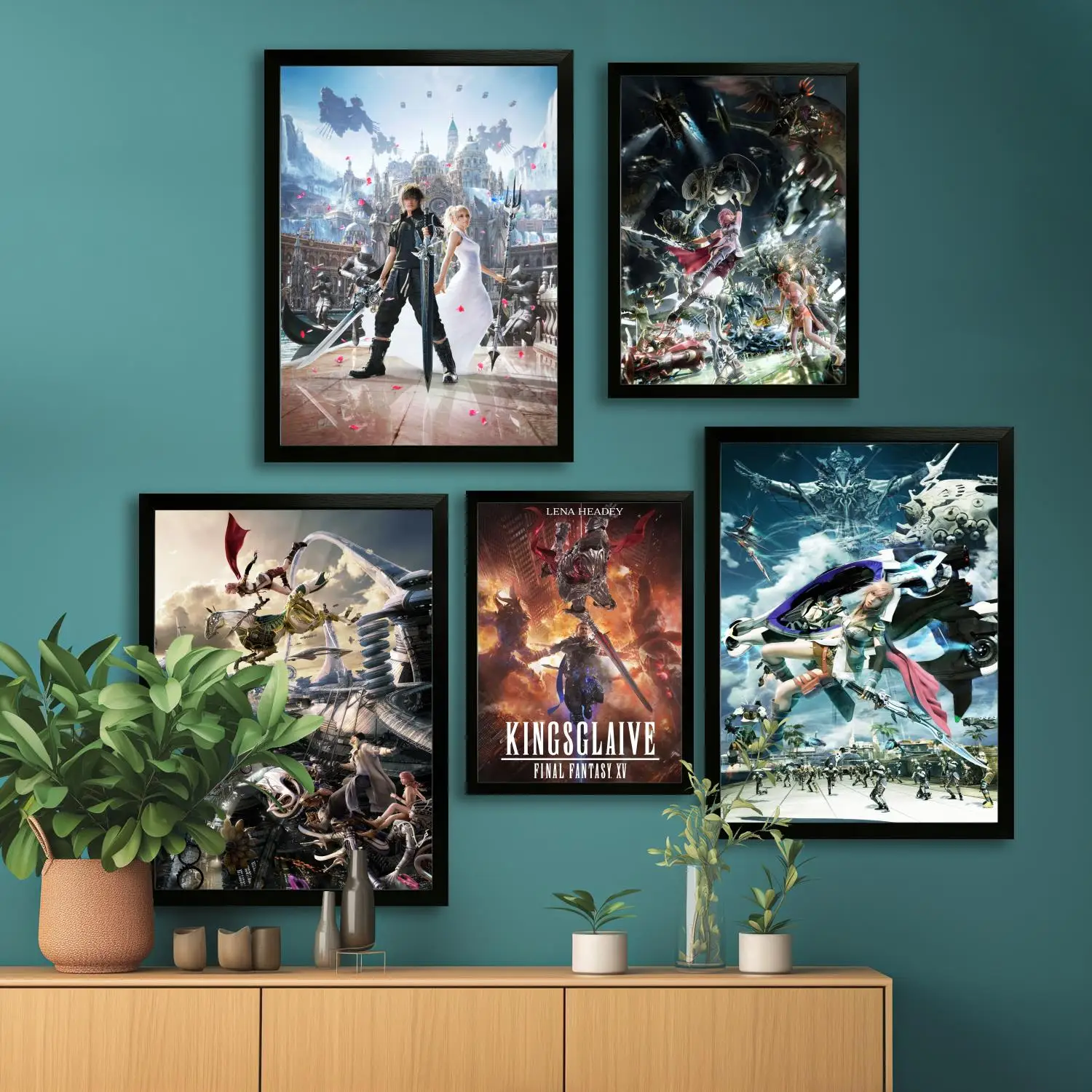 Yoshitaka Amano Final Fantasy VII Холст Художественный постер и настенное искусство картина с