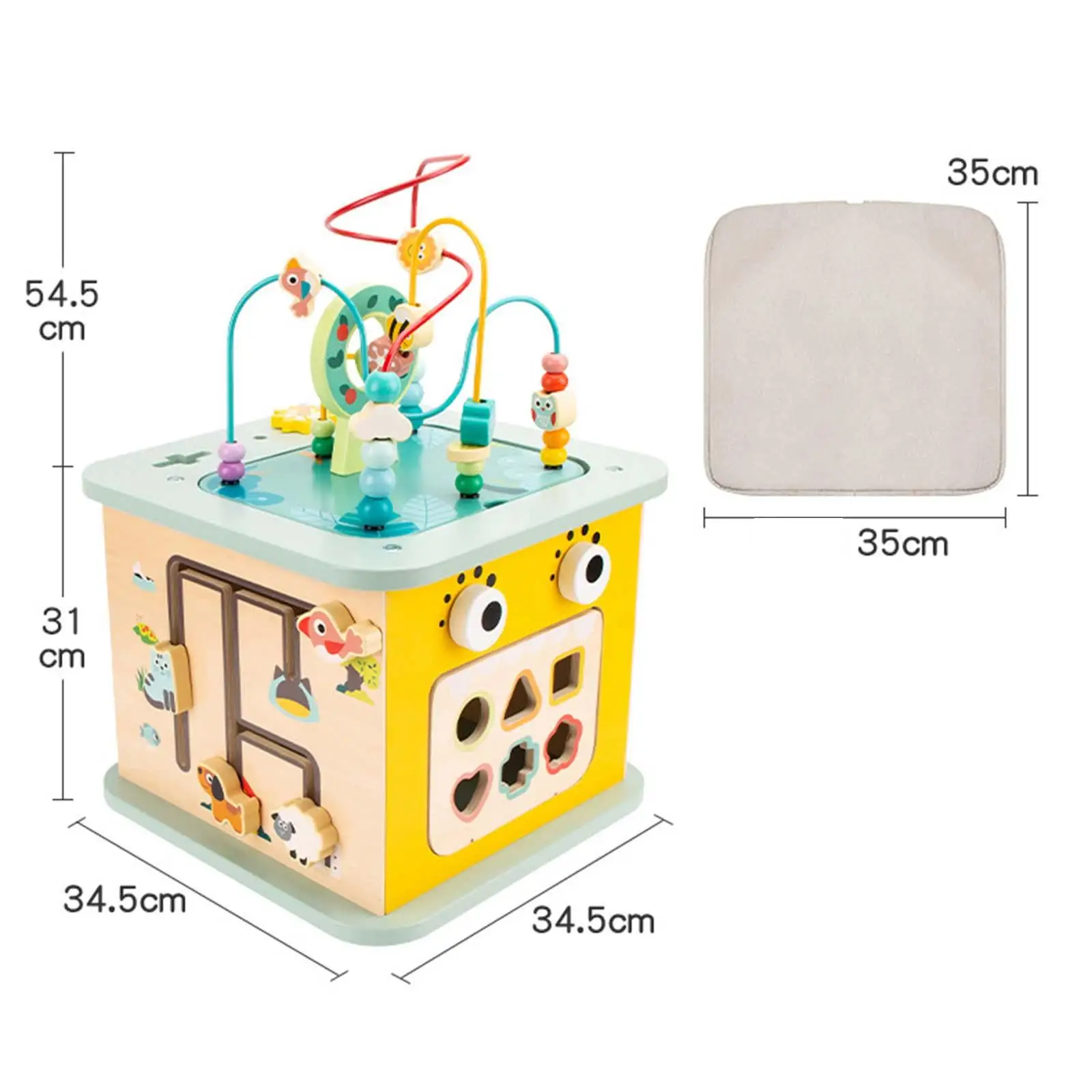 Деревянный кубик активности детская игрушка центр обучающие подарки на день