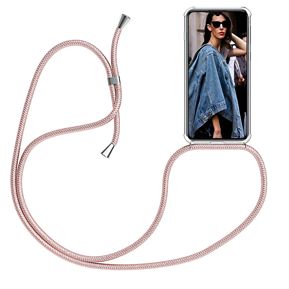 

Strap Cord Chain Phone Cover for Xiaomi Redmi Note 10 9S 9 8T 8 7 6 5 Pro Case Necklace Lanyard Carry to hang For Red MI 9 7A 7