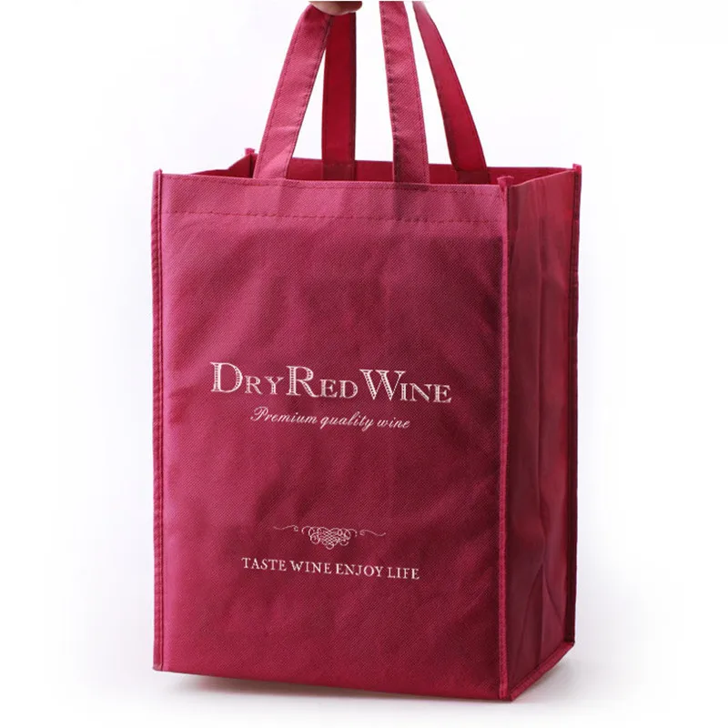 

Подарочная сумка для красного вина, из нетканого материала с 6 бутылками цвета хаки, для шампанского, пива, бренди, 10 шт.