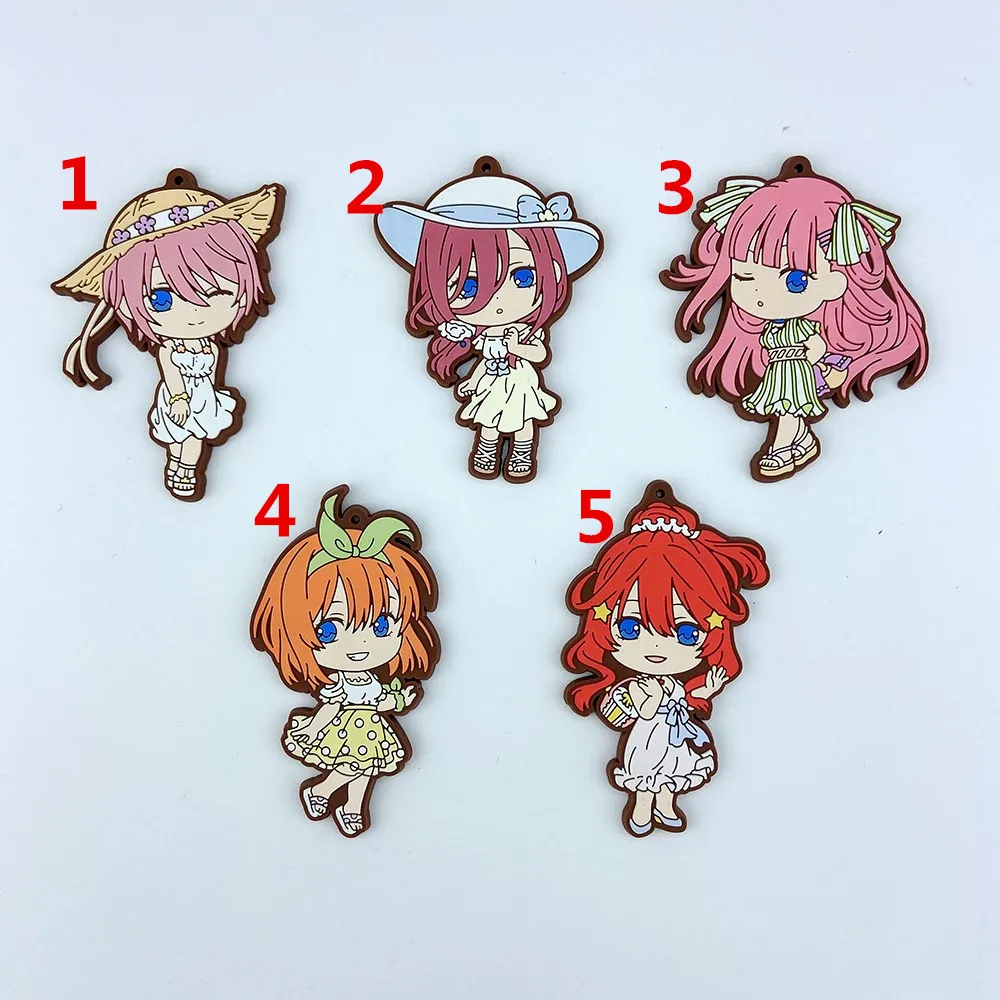 

The Quintessential Quintuplets Anime Acrylic Keychain Key Ring Race Straps Cosplay