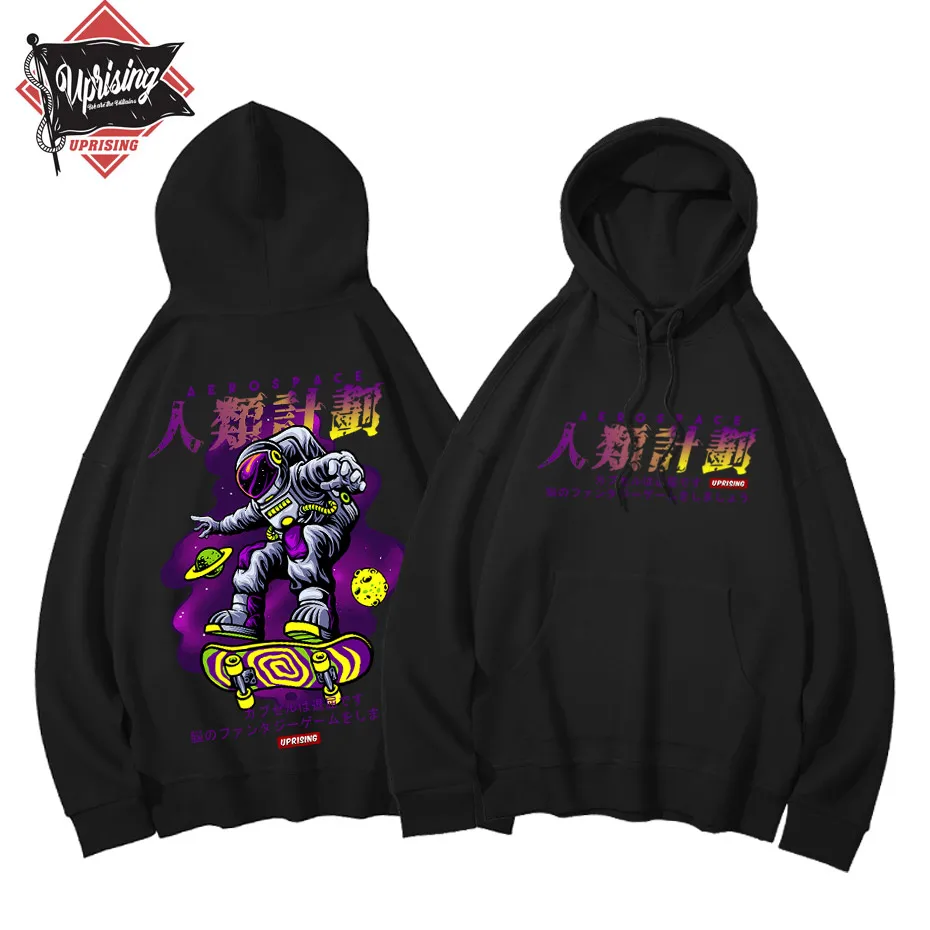 

UPRISING Hoodies, Sweatshirts Astronaut Harajuku long Sleeve Space Astronaut Graphic Tie Dye Tops Femininas