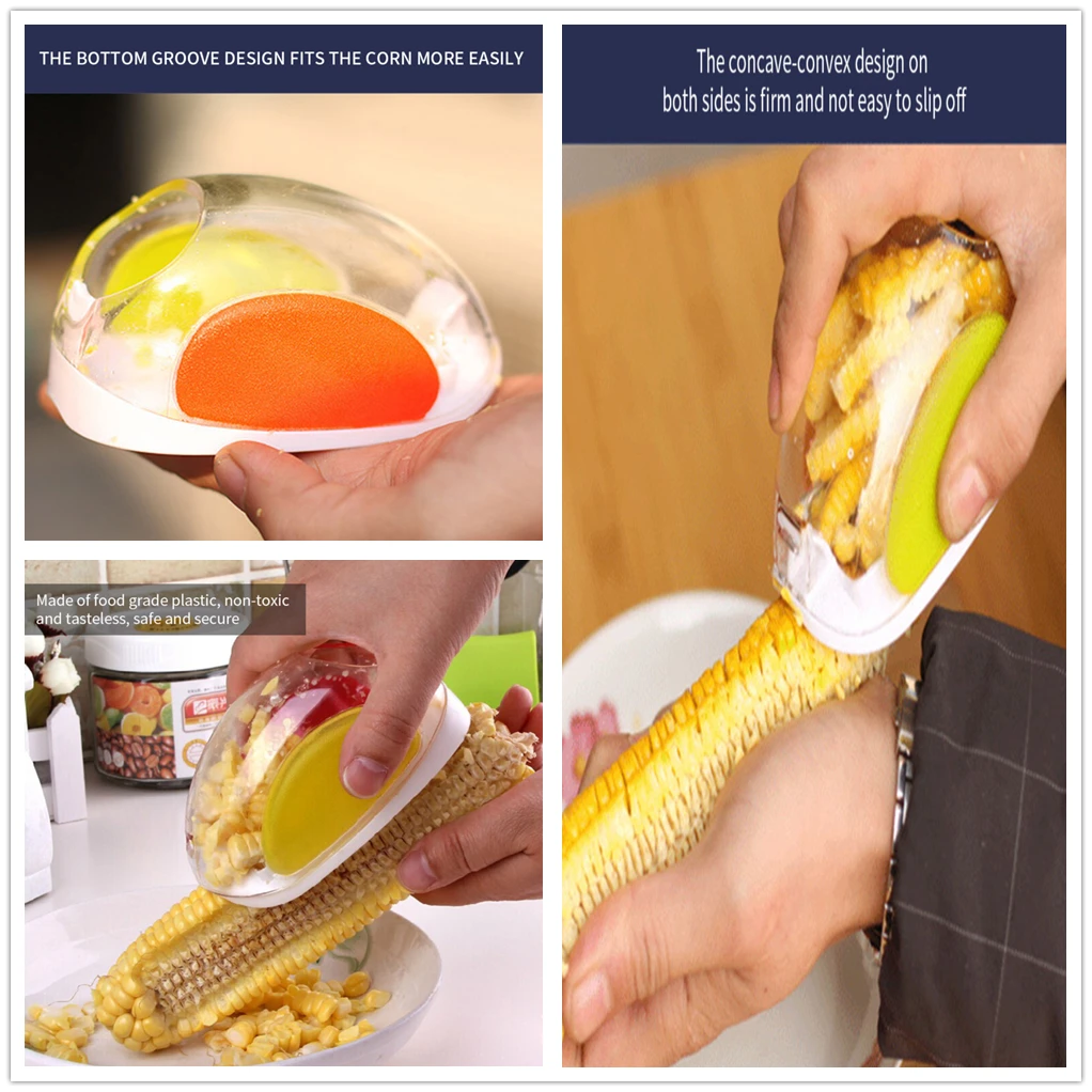 

Corn Stripper Stripping Tool Cutter Corn Shaver Peeler Cooking Tools Kitchen Cob Remover Kitchen Gadgets Peeling Tool Serrated