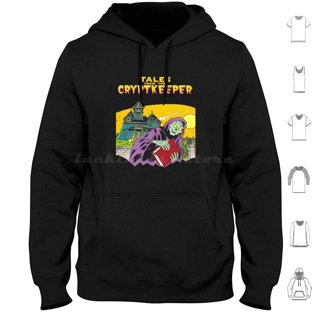 

Tales From The Crypt Keeper Hoodie cotton Long Sleeve Horror Tales Horror Movies Comics Comic Book 80s Crypt Ghoul Ghost