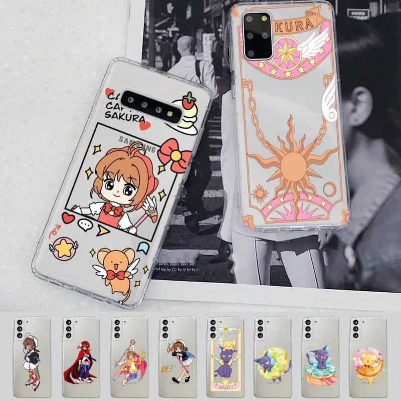 

MaiYaCa Card Captor Sakura Anime Phone Case for Samsung A51 A52 A71 A12 for Redmi 7 9 9A for Huawei Honor8X 10i Clear Case