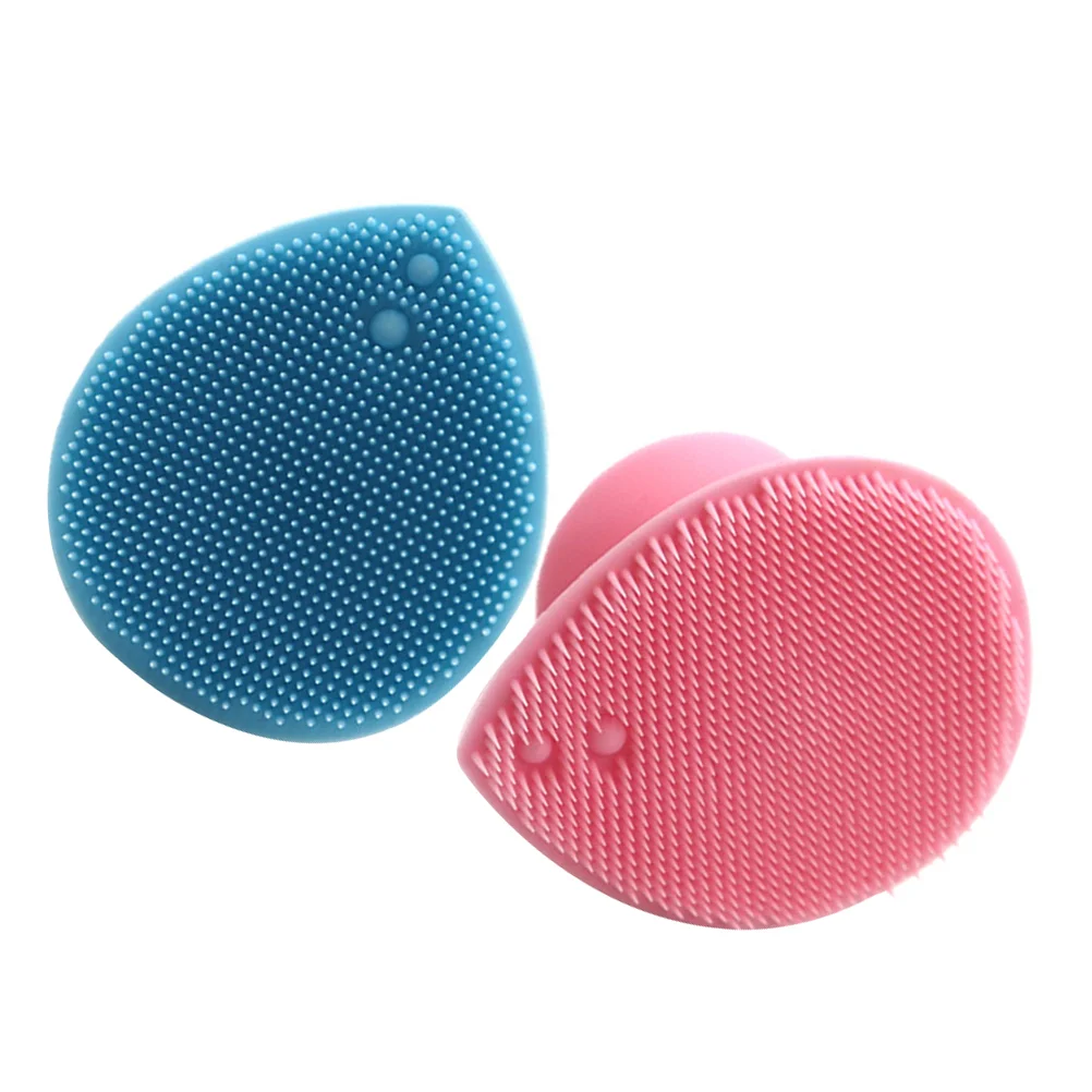 

2pcs Kids Infant Face Cleansing Brush Brush Head Scrubber Brush Brush Scalp Care Brush