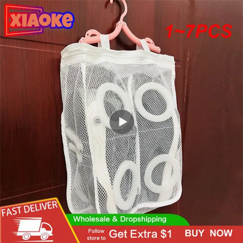 

1~7PCS Washing Machine Shoes Bag Travel Shoe Storage bags Portable Mesh Laundry bag Anti-deformation Protective Shoes Airing