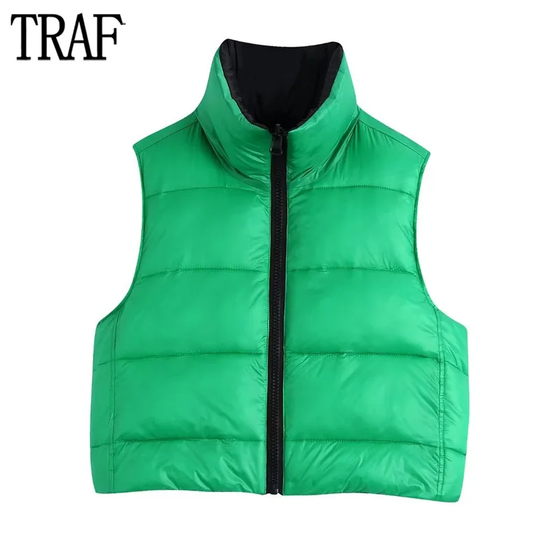 

Жилет-пуховик женский зимний, с высоким воротником, на молнии