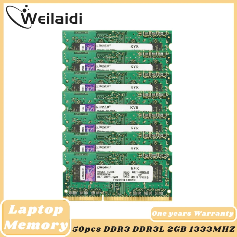 

Kingston Notebook Laptop 2GB RAM Memory Module DDR3 1333 PC3-12800 1333MHZ DDR3L PC3-10600S 204pin 1.35V 1.5V SODIMM Wholesale