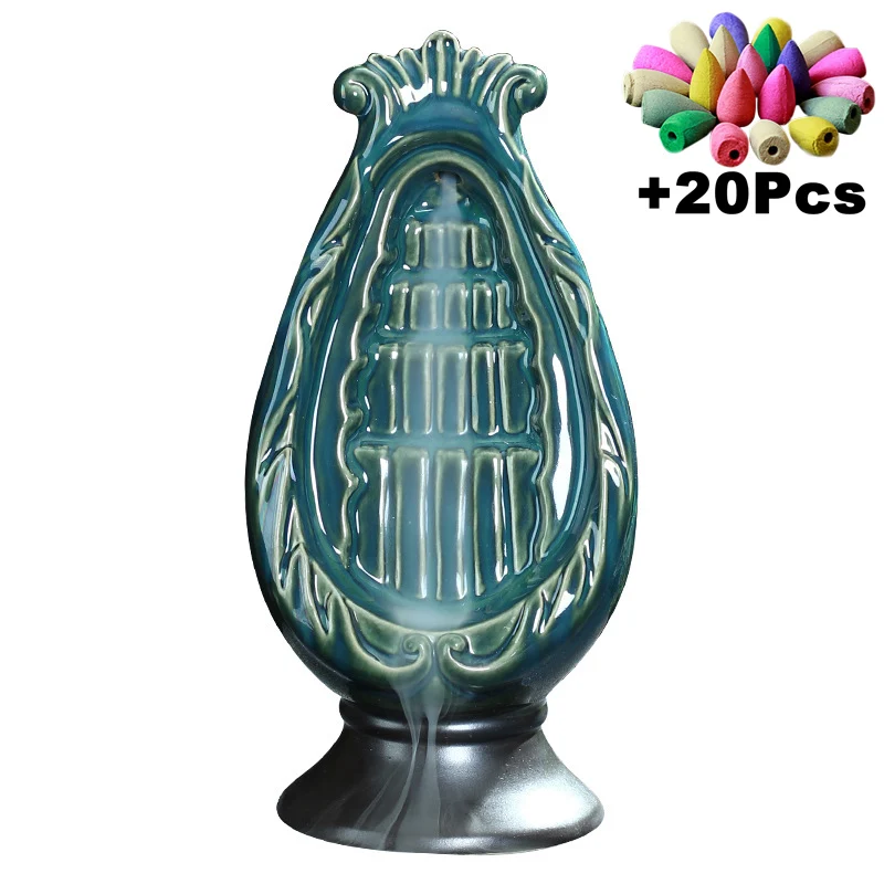 Керамический держатель для благовоний Fambe Waterfall ручная работа декор домашнего