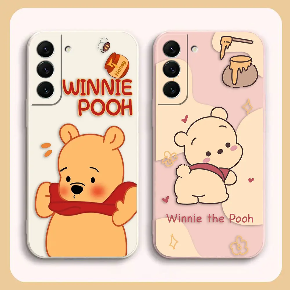 

Cute Winnie The Pooh Case For Samsung S23 S22 S21 S20 FE S11 S11E S10 S10E S9 S30 Ultra Plus 4G 5G Colour Case Funda Shell Capa