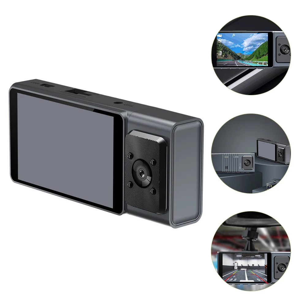 

Car Drive Recorder Wide Angle Dash Cam Video Recorder Triple Car Camera Supply