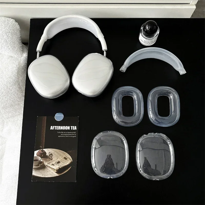 5 в 1 высококачественный прозрачный защитный чехол для Apple Airpods Max наушников мягкий