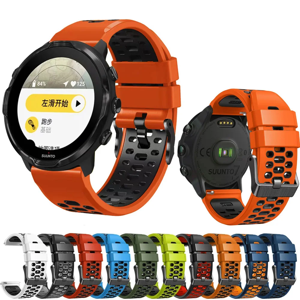 Ремешок силиконовый для Suunto 9 7 сменный спортивный Спартанский браслет