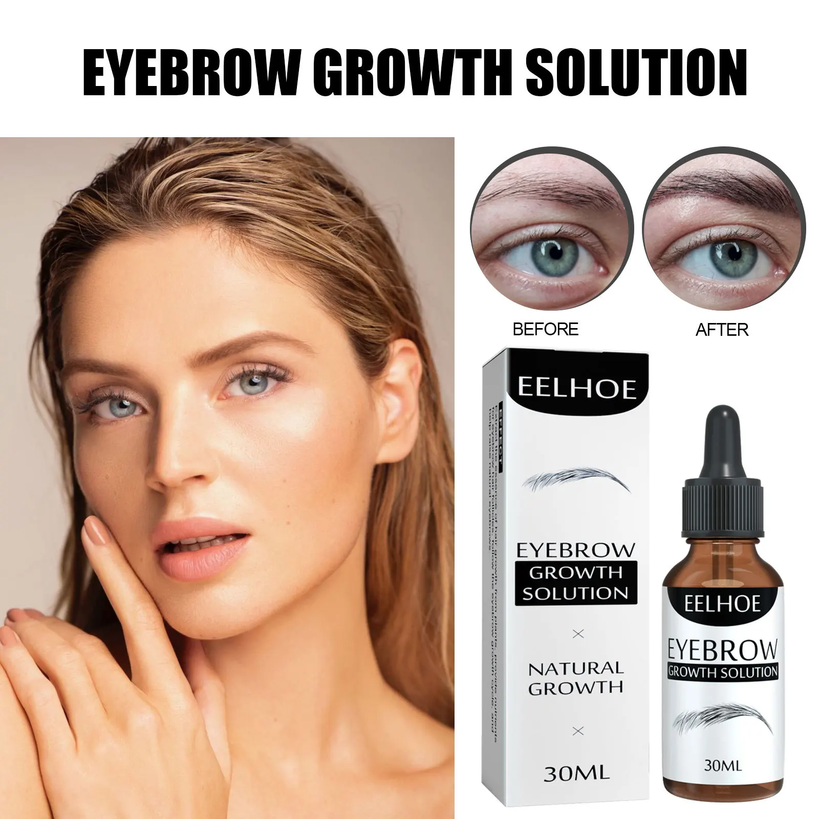 

Natural Castor Oil Eyelashes Eyebrow Hair Growth Essential Oil Prevent Skin Aging Castor Organic Serum Hair Fast Growth Liquid