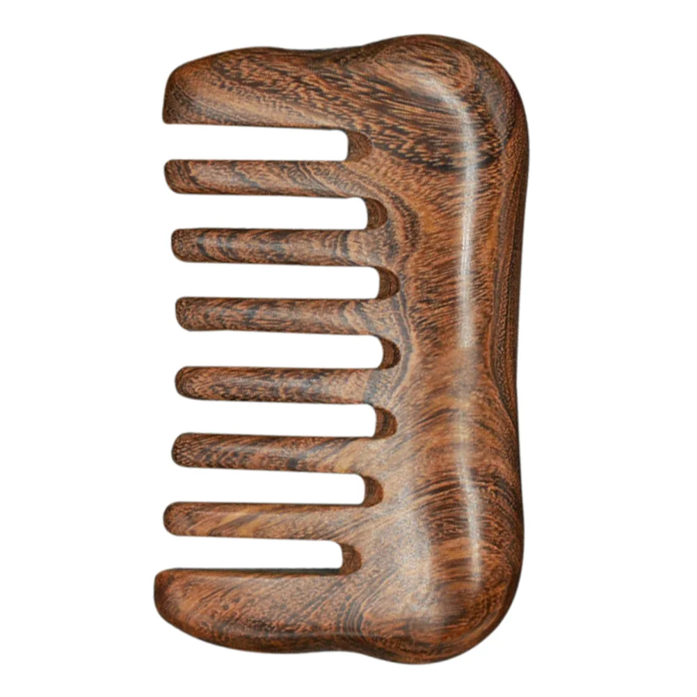 

Hair Teasing Comb Massaging Tool 9.5X5.7X1.2CM Health Care Massagingcomb Brown Sandalwood Scrapping Travel