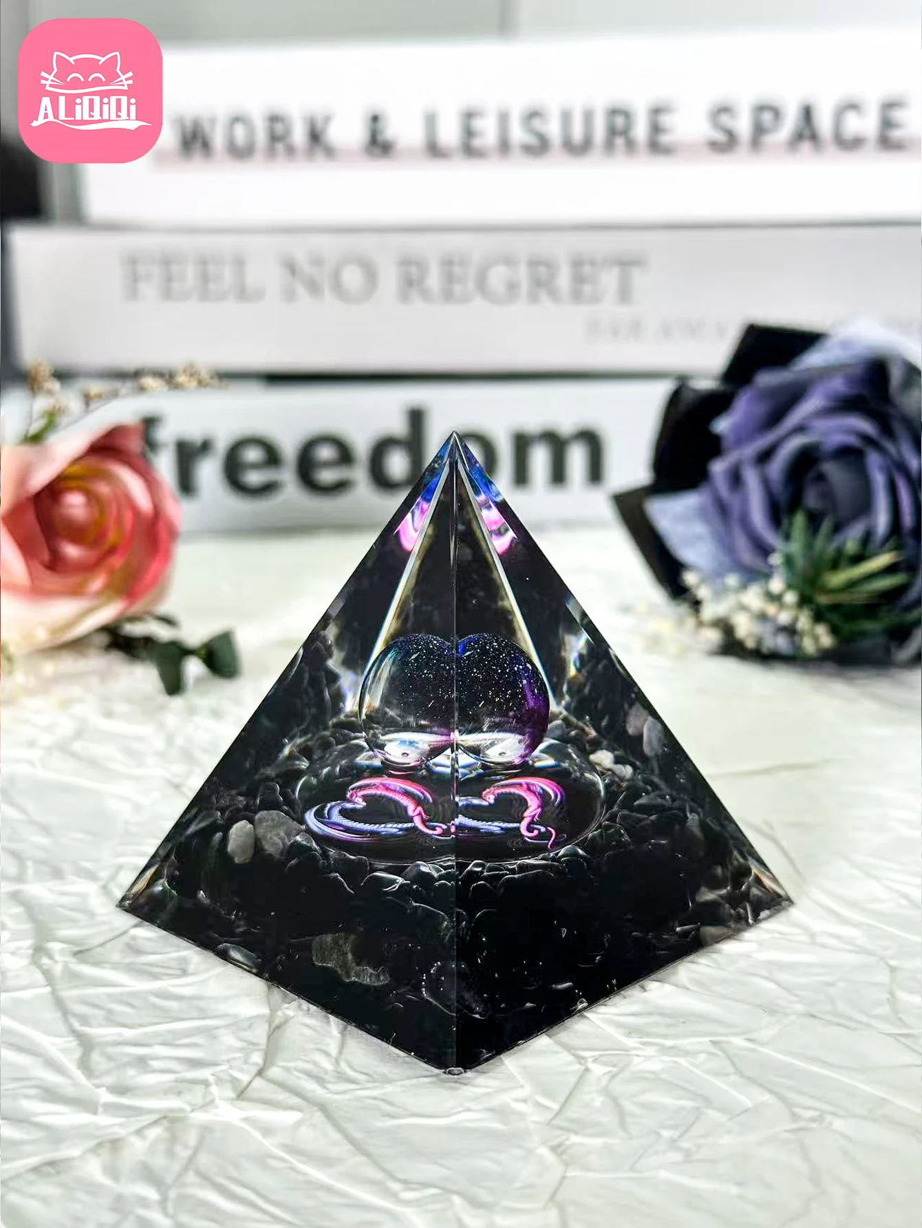 

Оргоновая пирамида из обсидиана