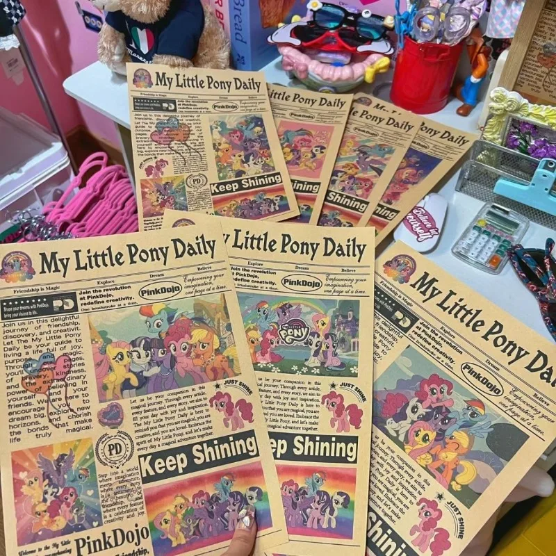 Набор из 10 шт. My Little Pony Twilight Sparkle ностальгическая газета в стиле ретро милая модная