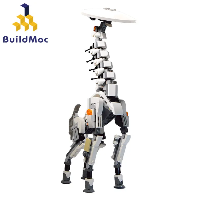 

Horizon Mecha Long-Necked Beast Monster BuildMoc Building Blocks Set Zero Dawn West Deer Animal Bricks DIY Toy For Children Gift