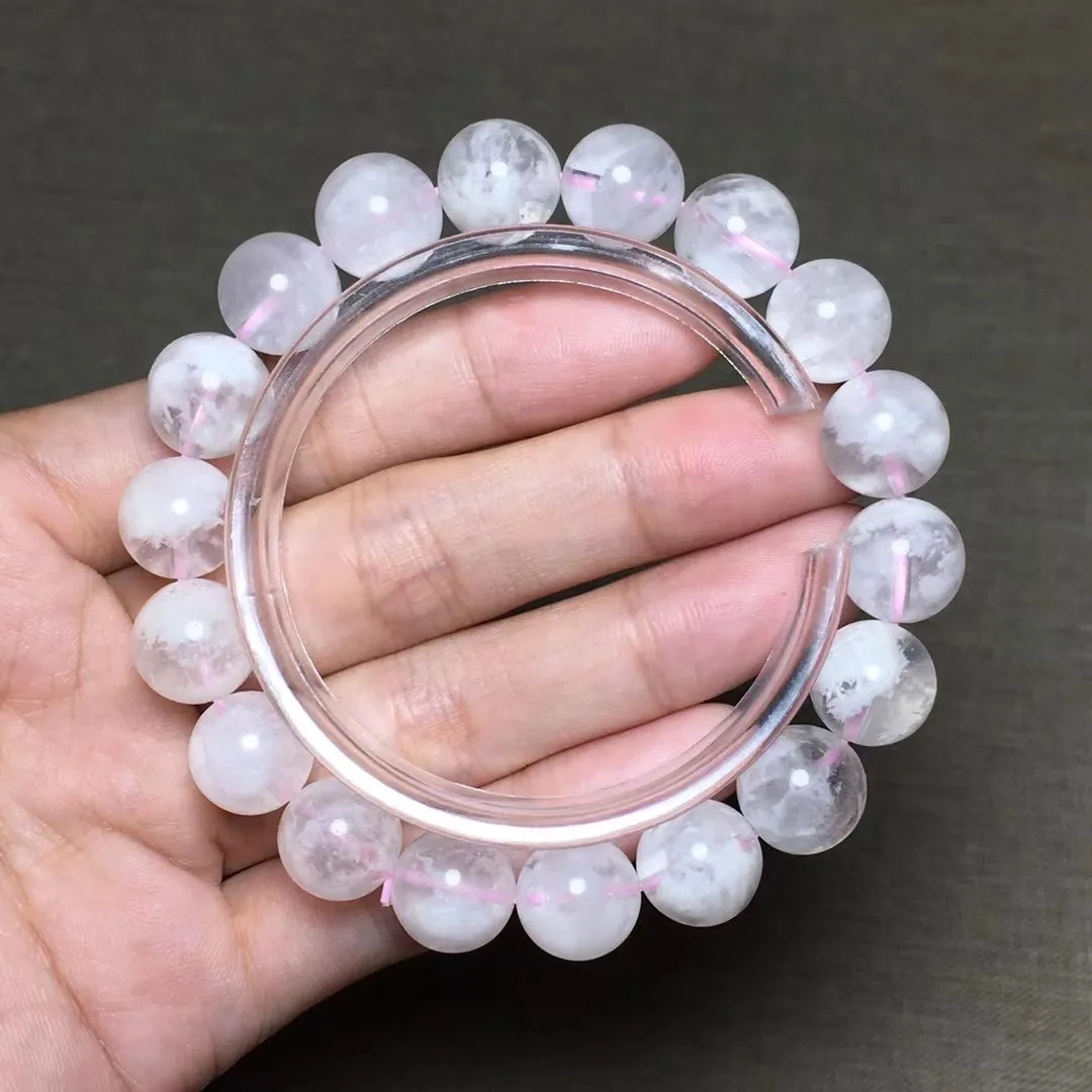 

11mm Natural Ghost Phantom Quartz Bracelet For Women Lady Men Luck Gift Healing Gemstone Crystal Beads Strands Jewelry AAAAA